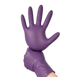 Brillink Purple Disposable Nitrile Safety Gloves Powder-Free