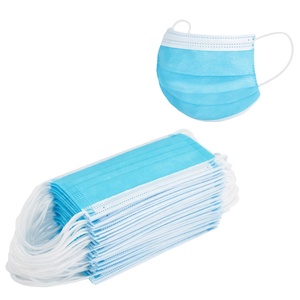 High Quality Wholesale 3 Ply Non Woven Surgical Disposable Face Mask Medical Earloop Face Masks