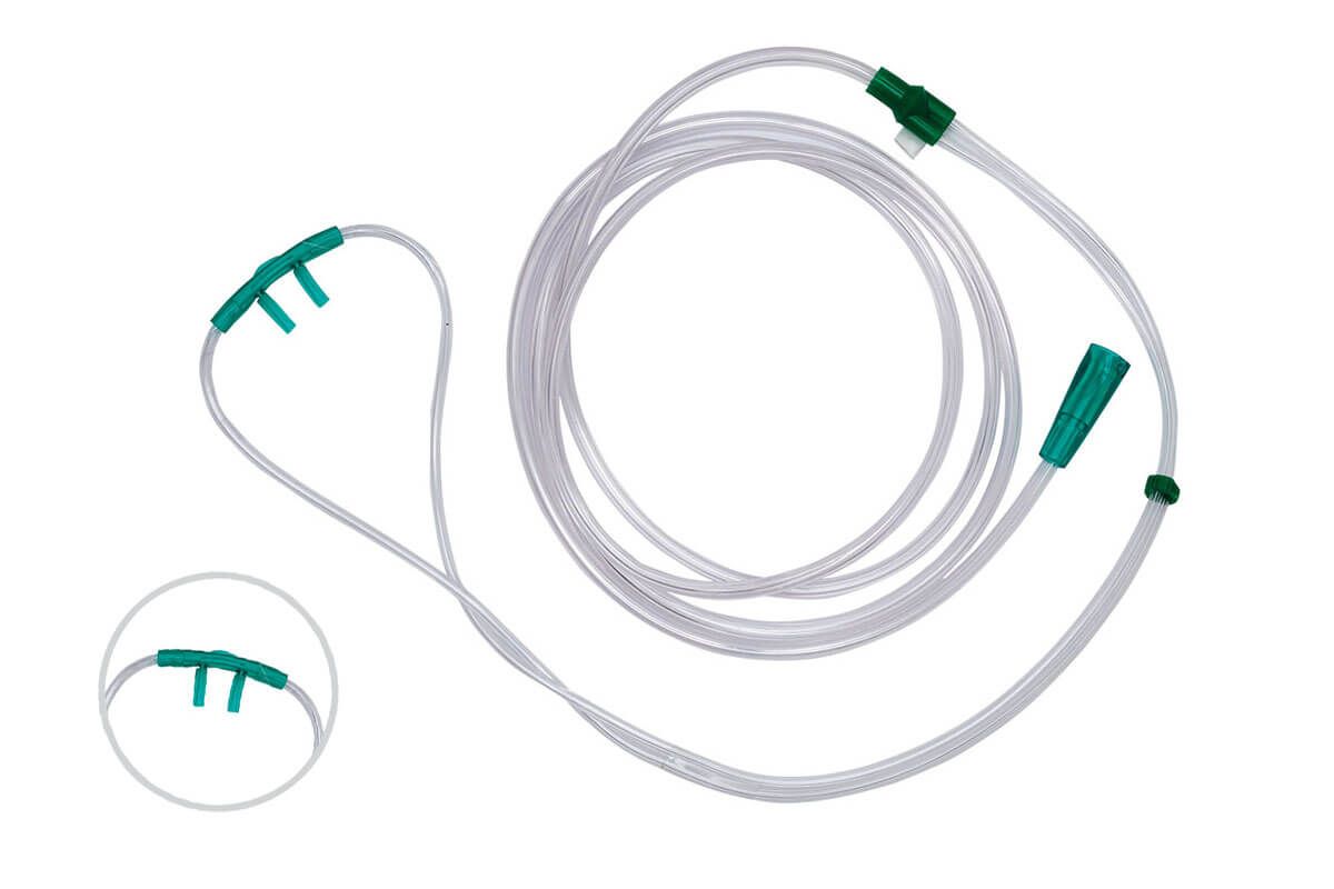 Twin Bore Nasal Oxygen Cannula