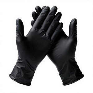 Brillink Black Disposable Nitrile Gloves Heavy-Duty