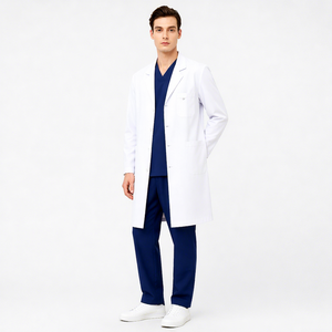 OEM Service Men's Or Women's White Doctor Lab Coat Gown Hospital Uniform