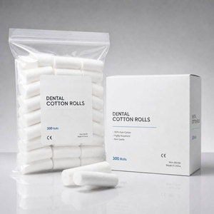 Stable Supply Cost Effective Fast Absorption Soft Comfortable 100% Pure Cotton Size2 10mm Dental Cotton Rolls for Dental Office